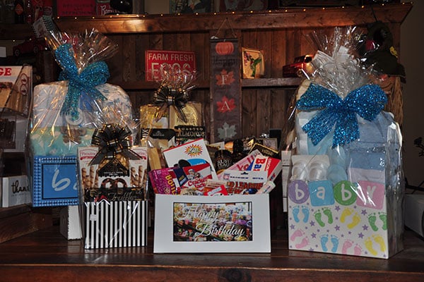 Two sample gift baskets