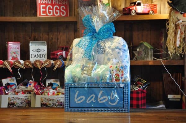 Oh Baby Boy gift basket